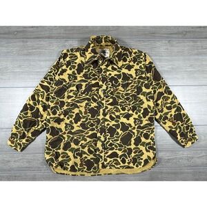 Black Sheep Vintage Duck Hunter Camo Flannel Shirt Men's Large